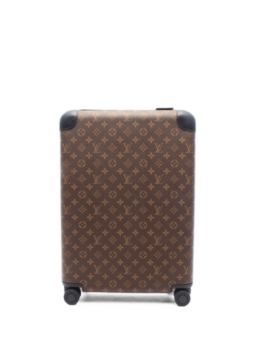 Pre-owned Louis Vuitton 2010s Horizon 55 Monogram Macassar Suitcase In Brown