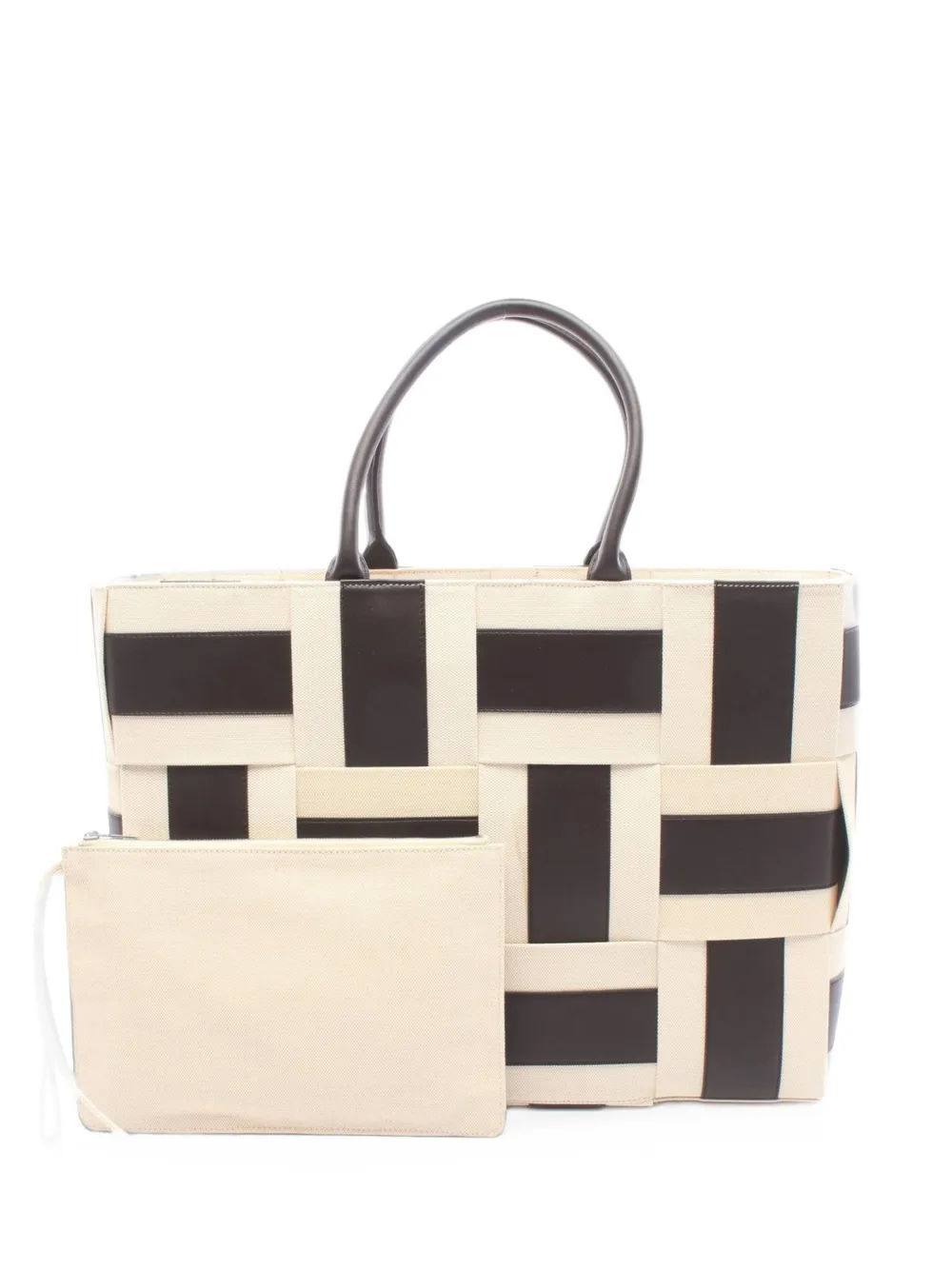 Bottega Veneta Pre-Owned 2010s large Arco Intrecciato tote bag - Toni neutri