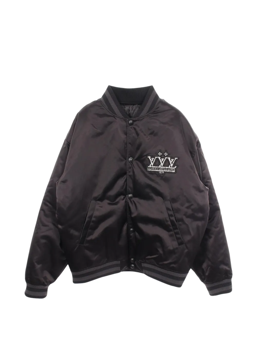 Louis Vuitton Pre-Owned 2010s embellished baseball jacket - Nero