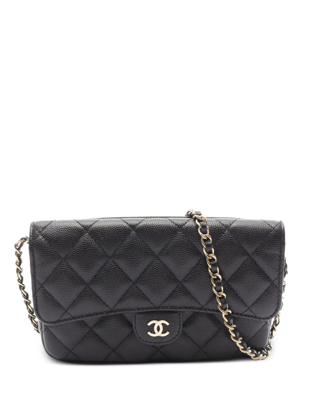 CHANEL Pre-Owned 2021s Matelassé mini bag - Nero