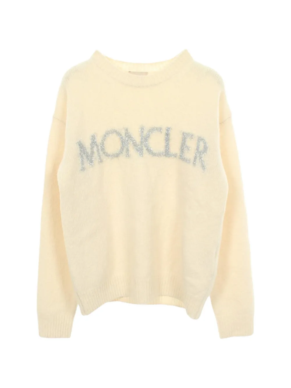 Moncler Vintage pull en maille à logo (années 2010) - Tons neutres Moncler Vintage pull en maille à logo (années 2010) - Tons neutres