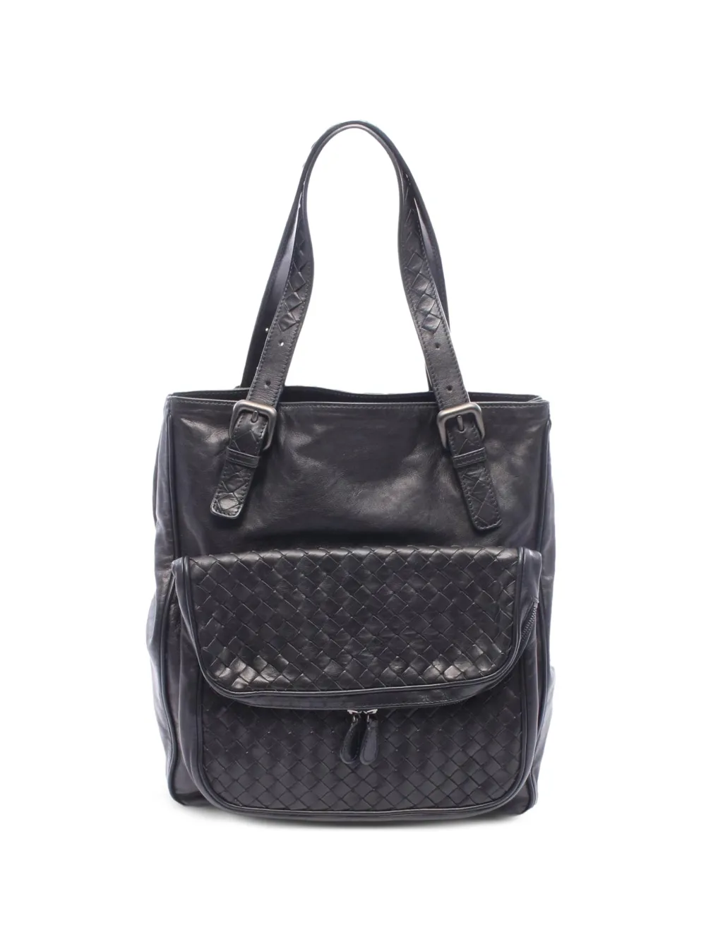 Bottega Veneta Pre-Owned 2000s Intrecciato Tote Bag - Schwarz