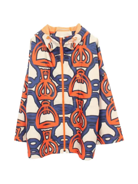 Hermès Pre-Owned chaqueta Fantaisie d'Etriers con capucha 2010