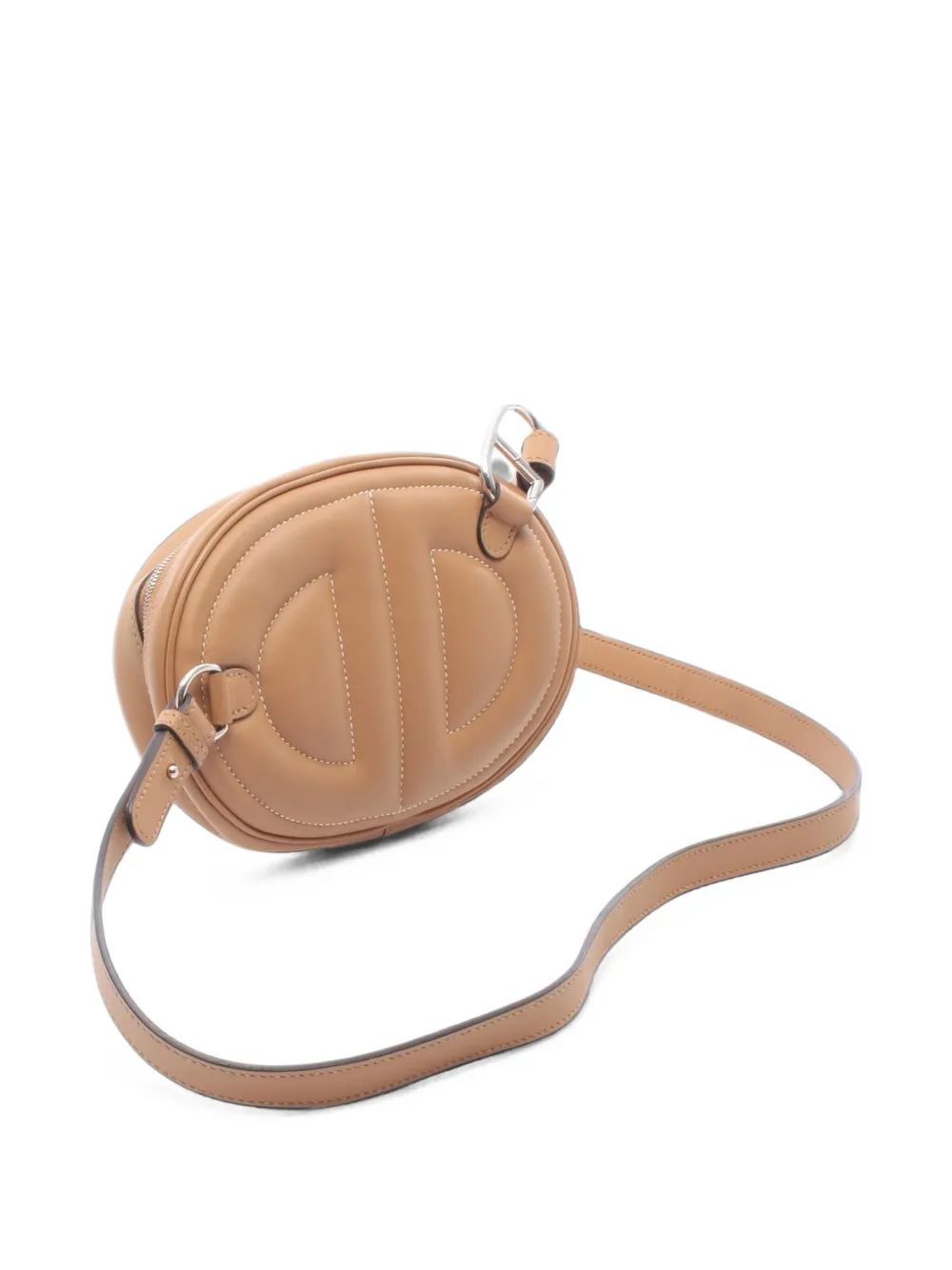 Hermès Pre-Owned 2022 In the Loop leren mini-heuptas Beige