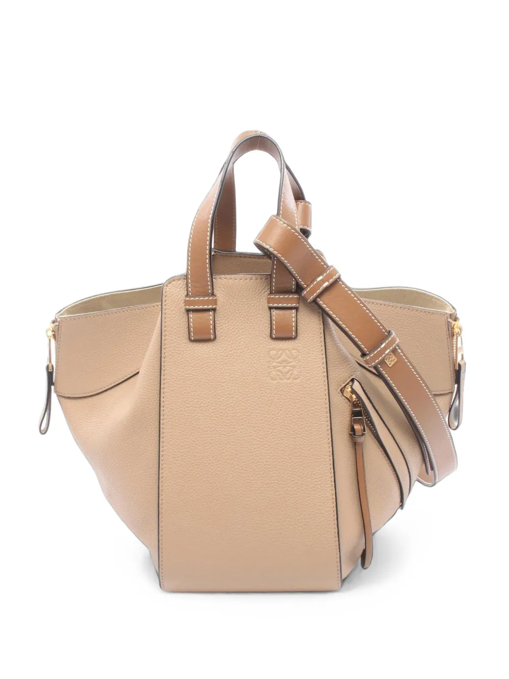 Loewe Pre-Owned 2010s small Hammock two-way handbag - Toni neutri