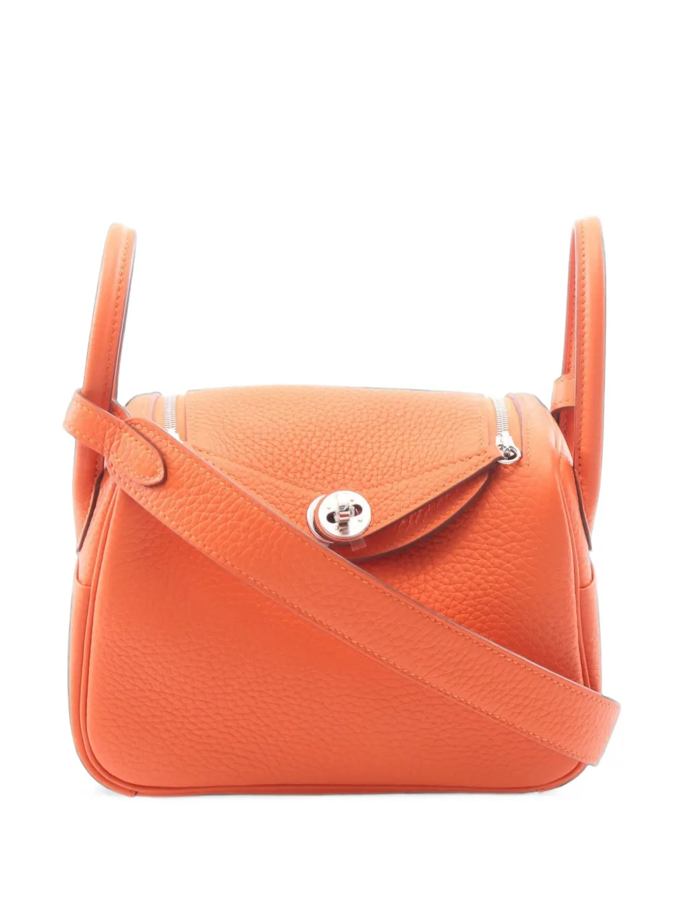 Hermès Pre-Owned 2026s mini Lindy crossbody bag - Arancione
