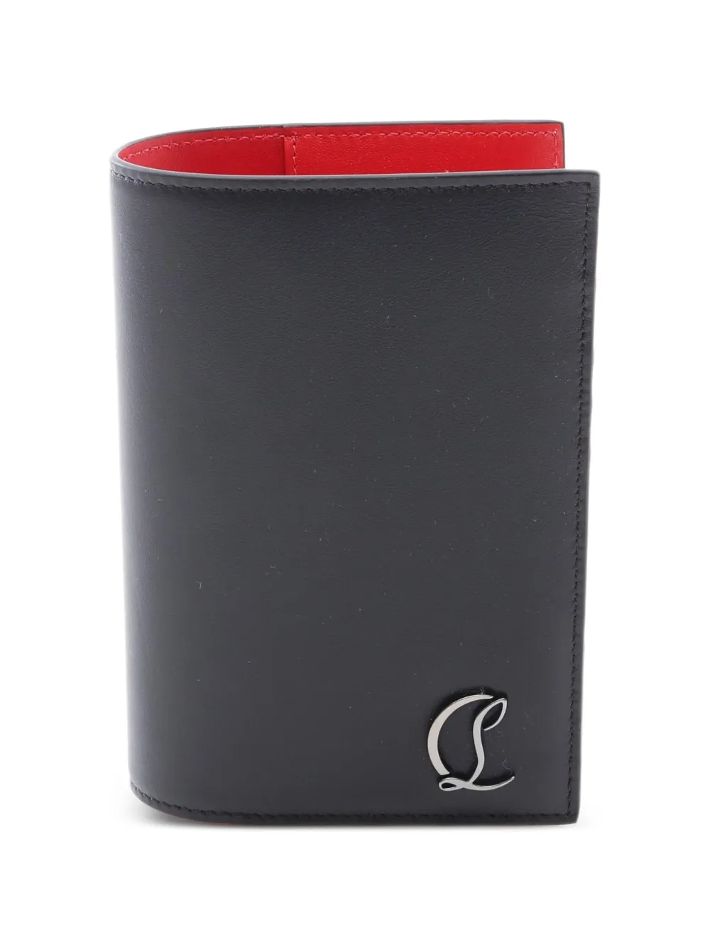 Christian Louboutin Pre-Owned Mooncrest Pass-Etui mit Logo-Schild - Schwarz