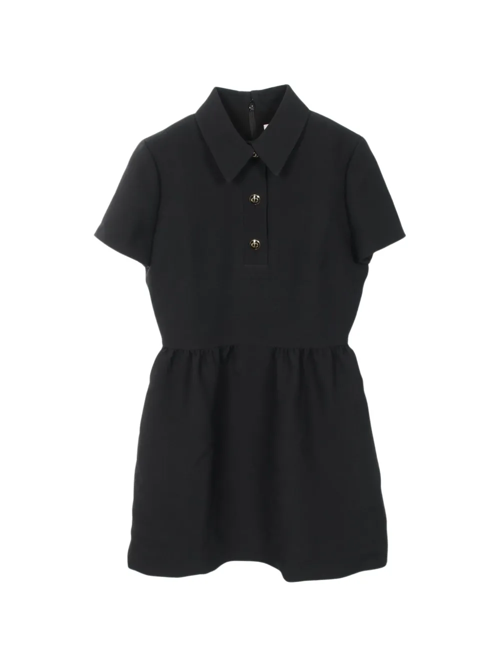 Christian Dior Pre-Owned button-detail mini dress - Nero