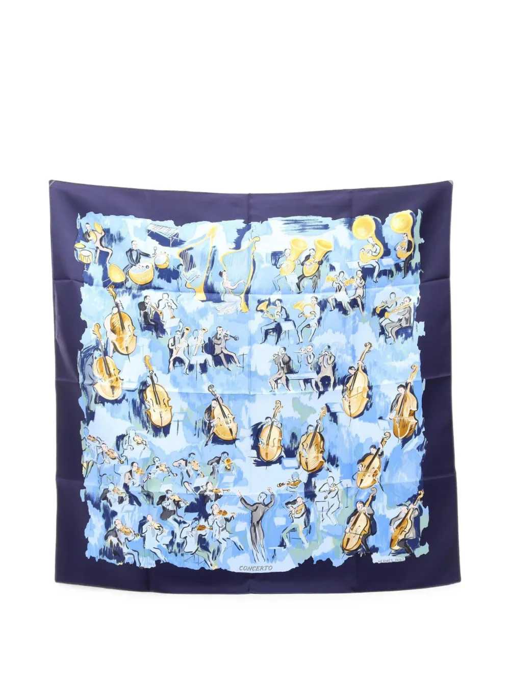 Hermès Pre-Owned 2010s Concerto scarf - Blu