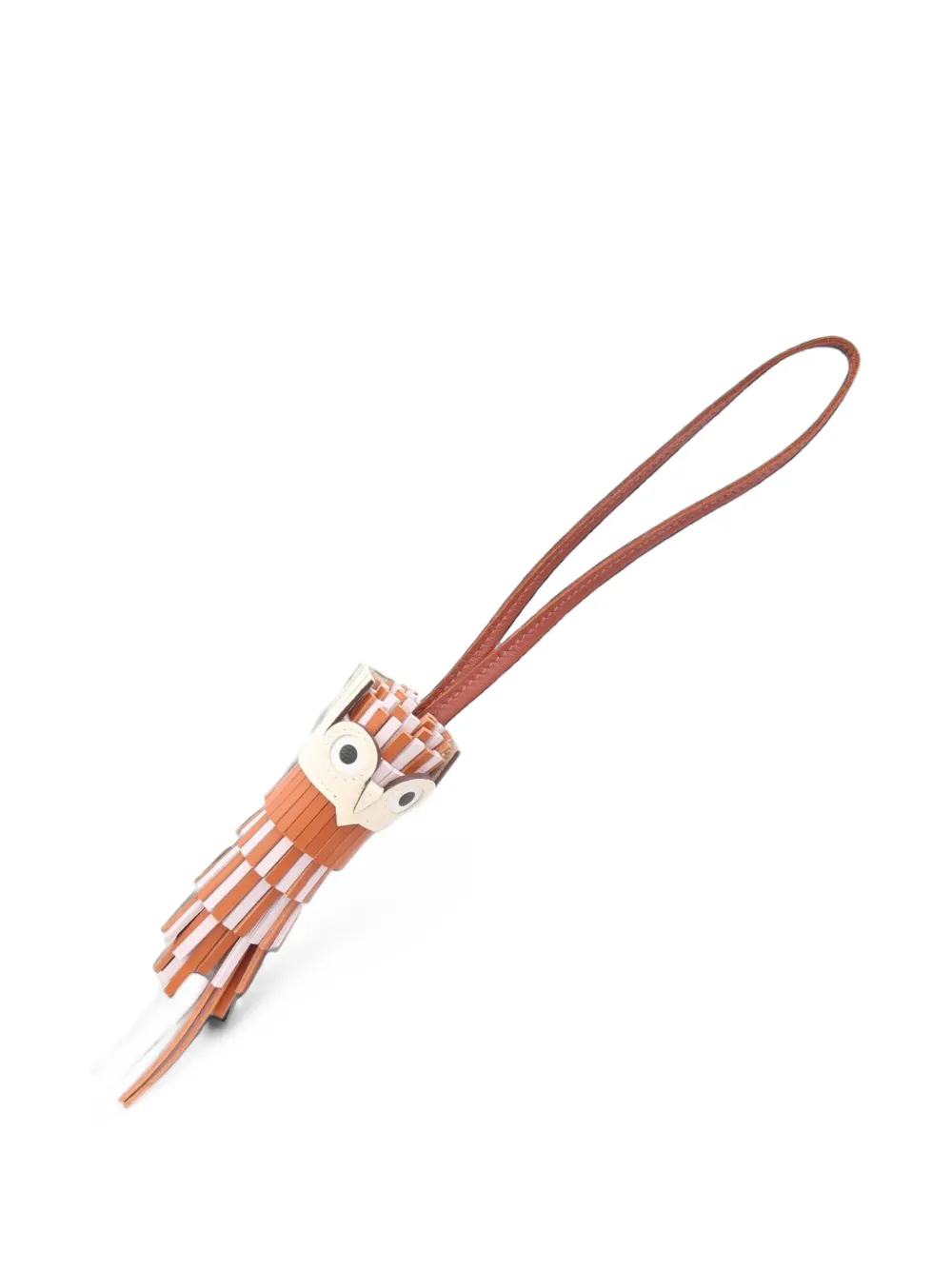 Hermès Pre-Owned Chouette fringe bag charm - Marrone