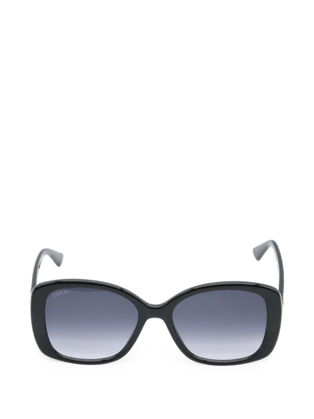 Gucci Pre-Owned Interlocking G rectangle-frame sunglasses - Nero