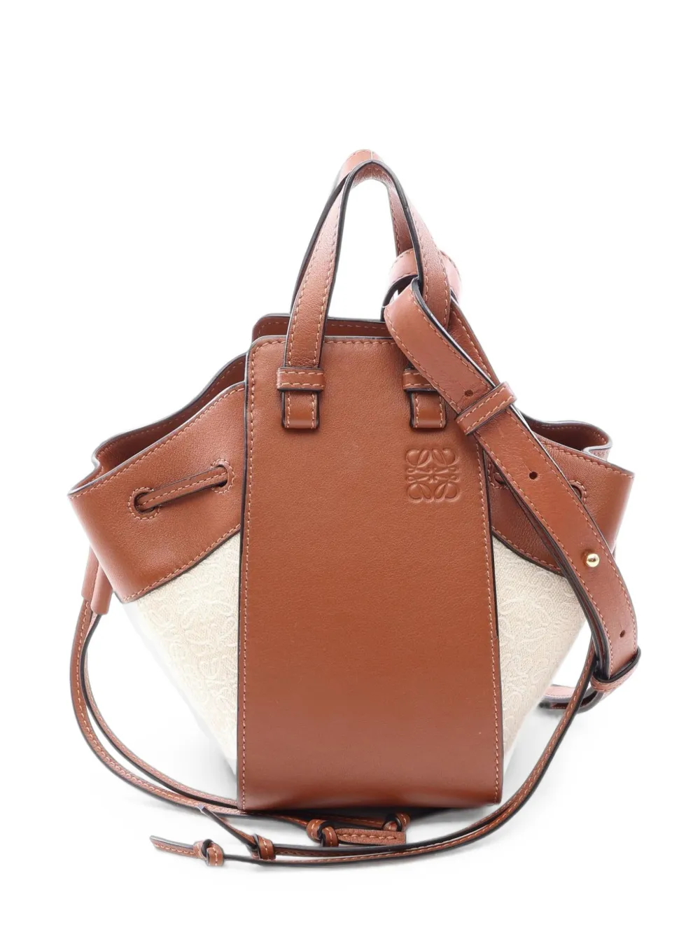 Loewe Pre-Owned 2010s mini Hammock drawstring bucket bag - Marrone