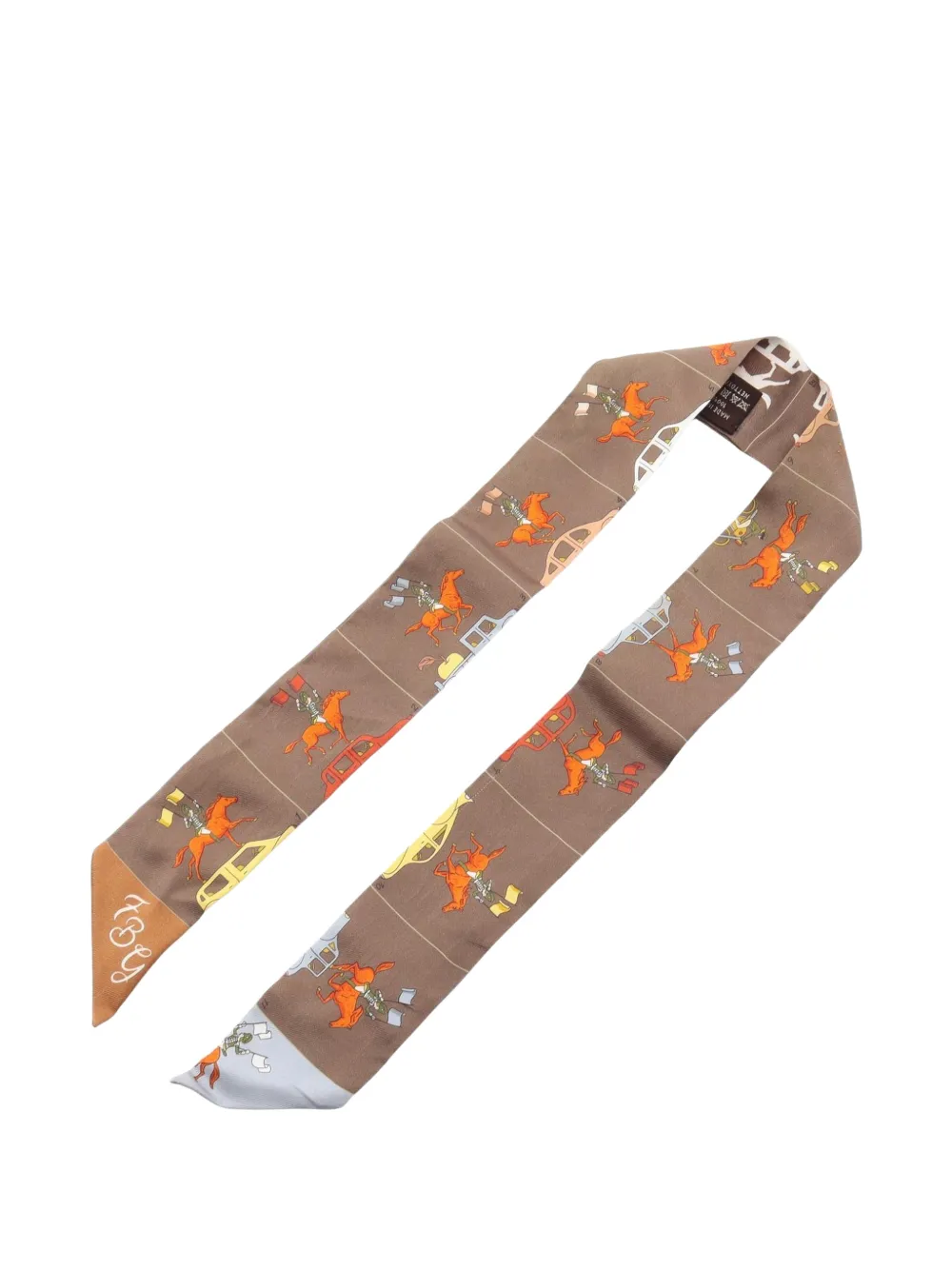 Hermès Pre-Owned 2000s Parade scarf - Marrone