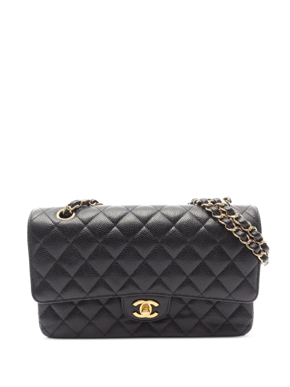 CHANEL Pre-Owned 2019 Matelassé Caviar leather shoulder bag - Nero