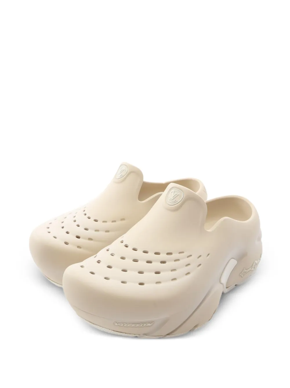 Louis Vuitton Pre-Owned 2020s Shark Line Slip-On-Sandalen - Nude