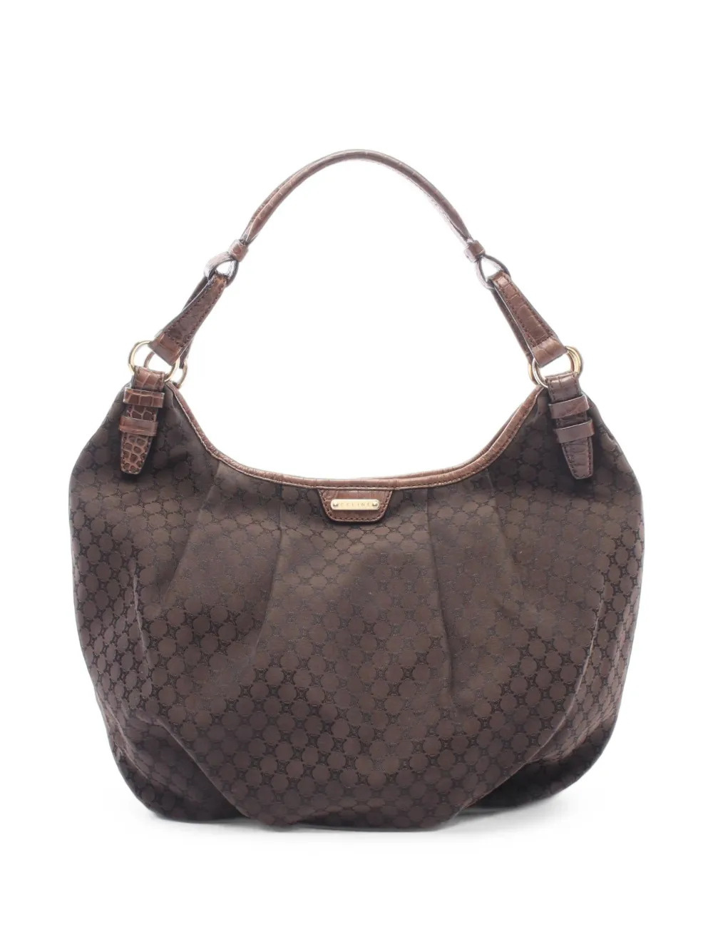 Celine Pre-Owned 2000s Macadam shoulder bag - Marrone