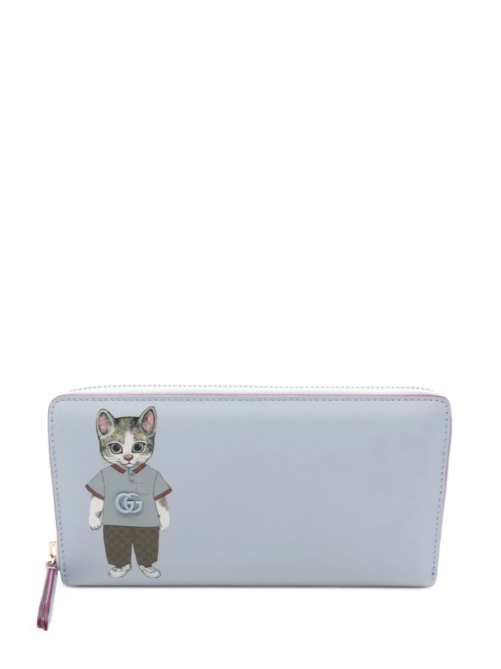 Gucci Pre-Owned x Higuchi Yuko 2010s leather long wallet - Blu
