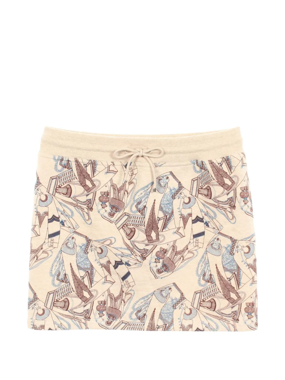 Hermès Pre-Owned 2010s Zouaves et Dragons Finesse skirt - Toni neutri