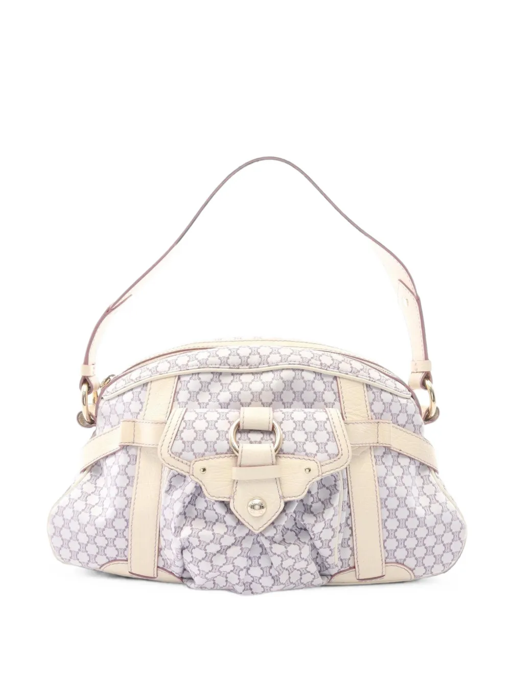 Celine Pre-Owned 2000s Macadam shoulder bag - Bianco