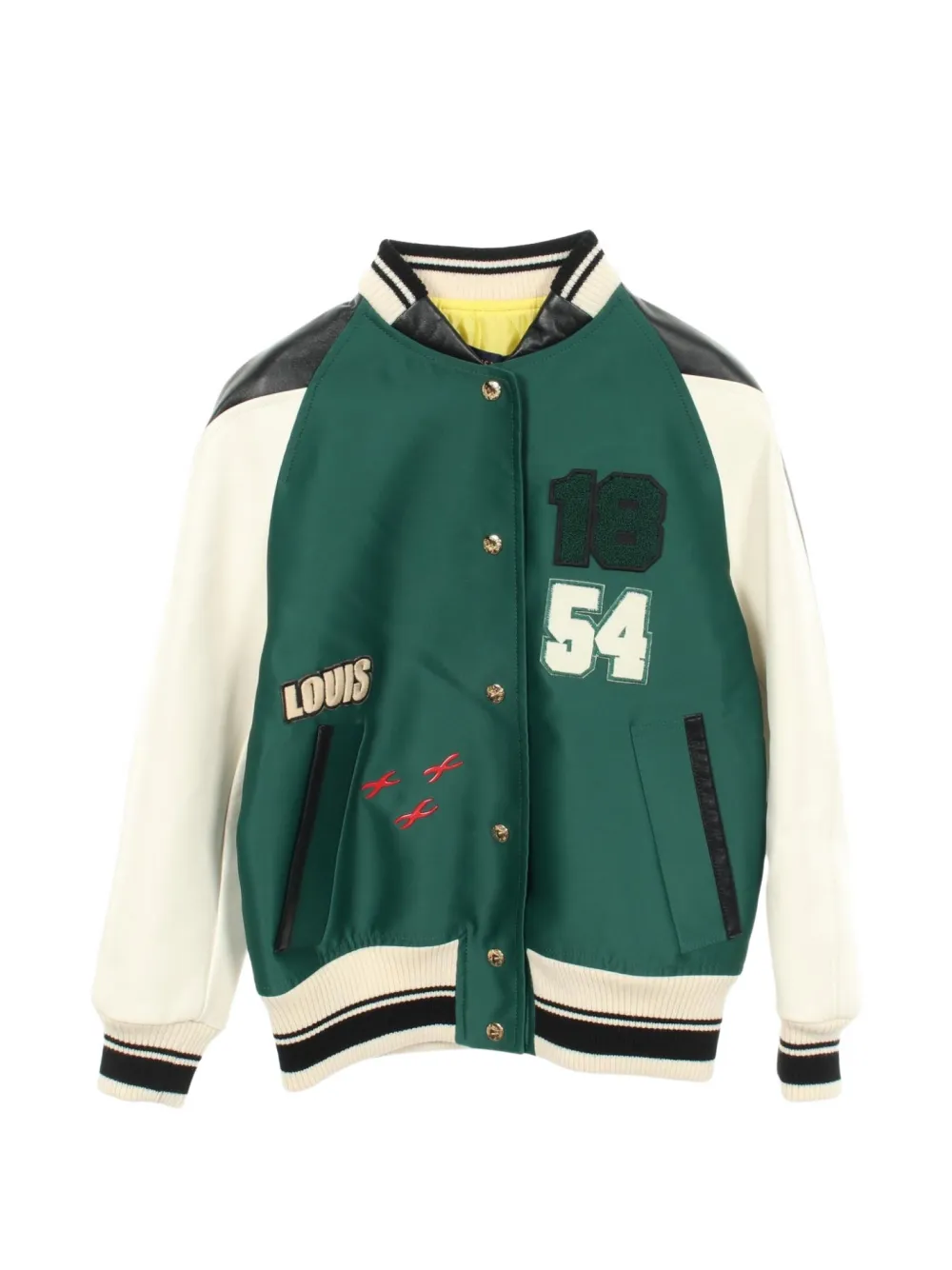Louis Vuitton Pre-Owned 2020s button-up bomber jacket - Verde