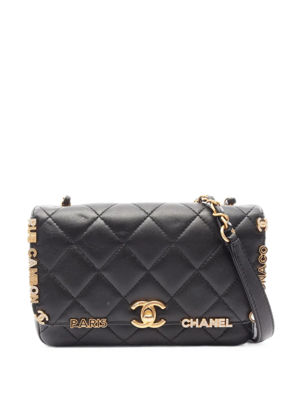 CHANEL Pre-Owned 2021s mini matelassé chain shoulder bag - Nero