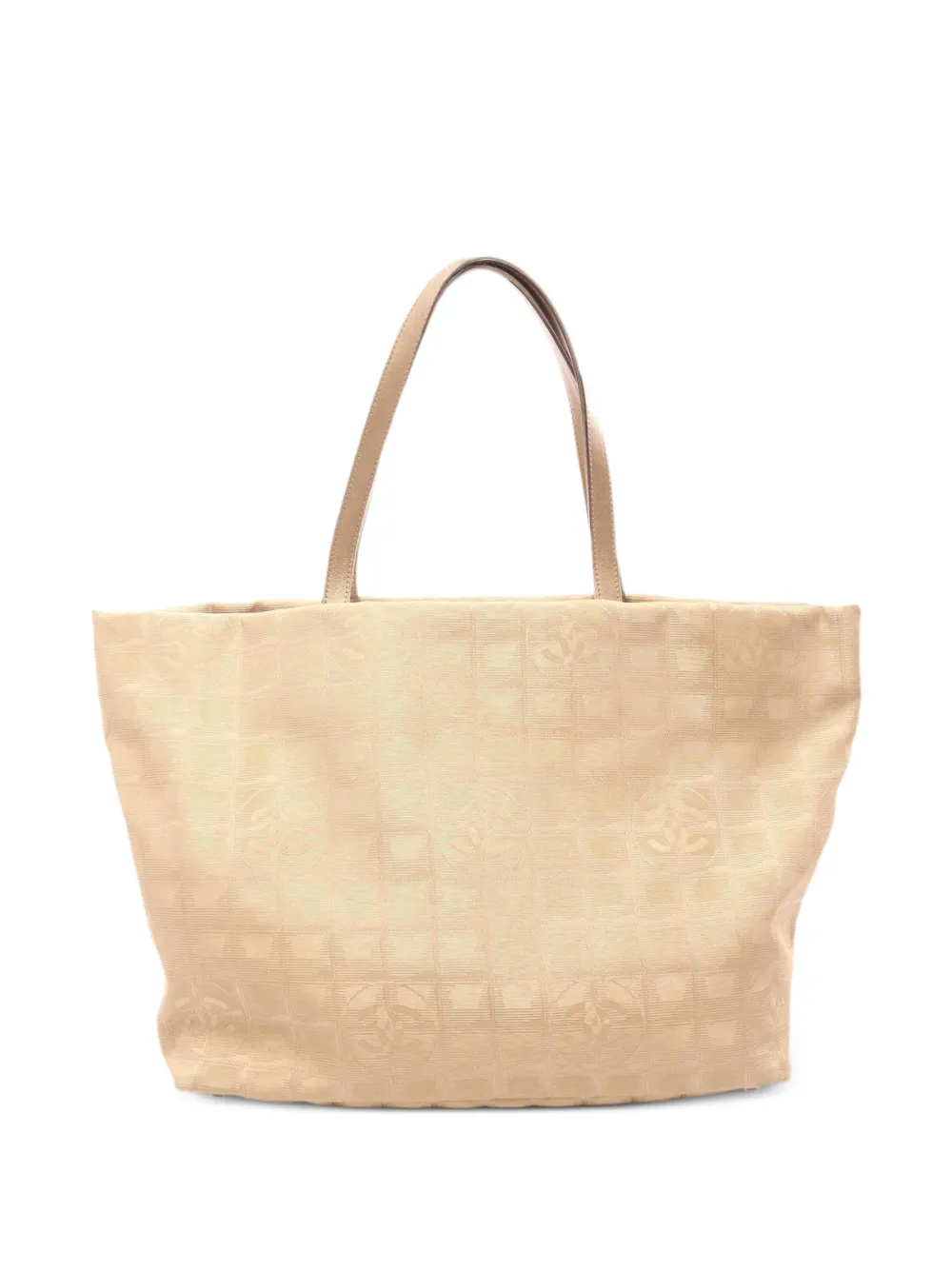 CHANEL Pre-Owned 2009-2010 large Travel Line tote bag - Toni neutri