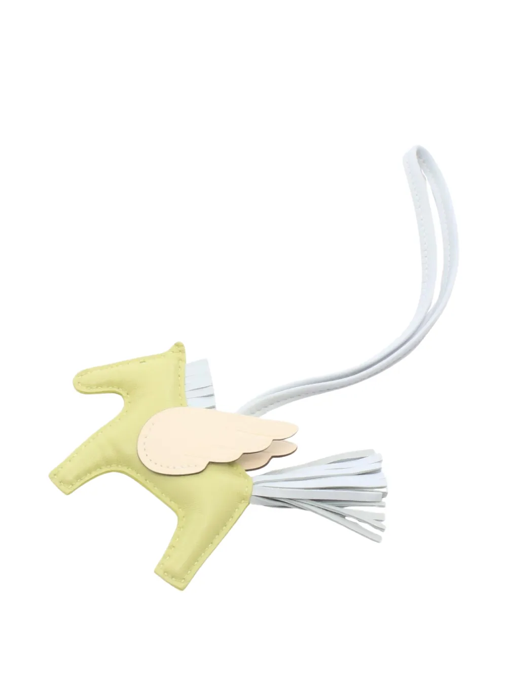 Hermès Pre-Owned 2021 PM Rodeo Pegasus bag charm - Giallo