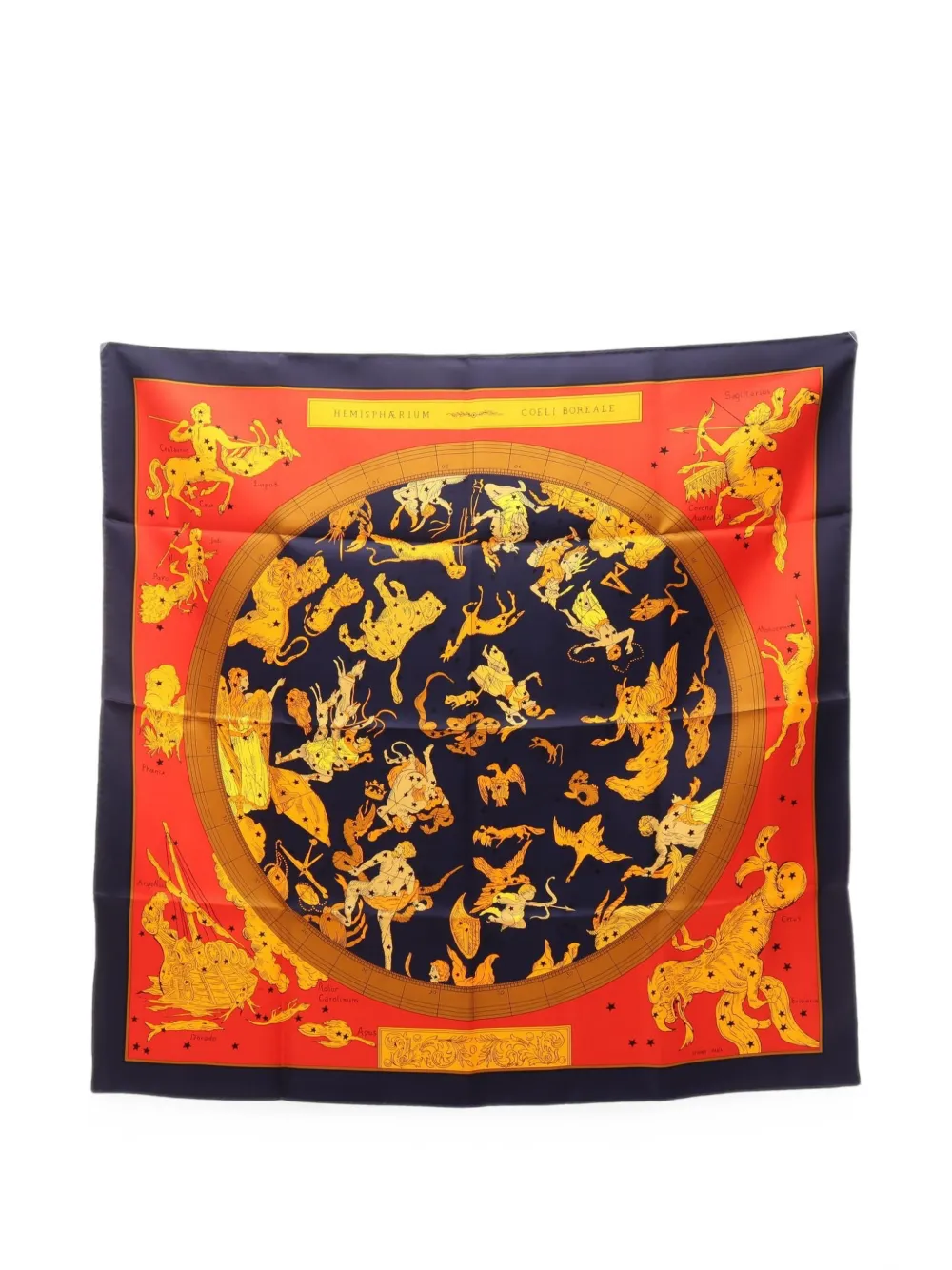 Hermès Pre-Owned 2010s Hemispharium Coeli Boreale scarf - Blu