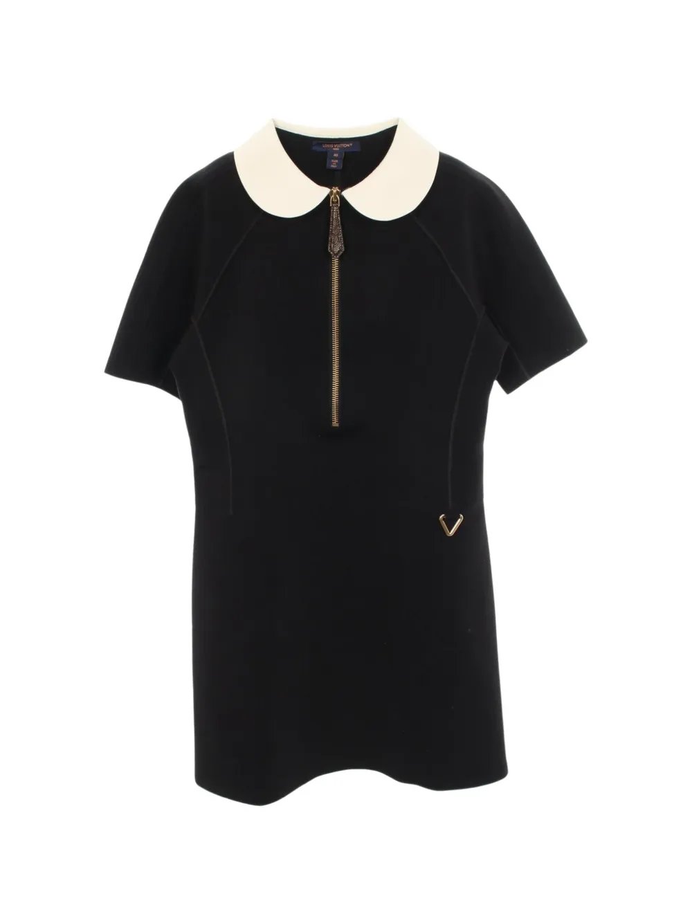 Louis Vuitton Pre-Owned 2000s Peter Pan collar mini dress - Nero