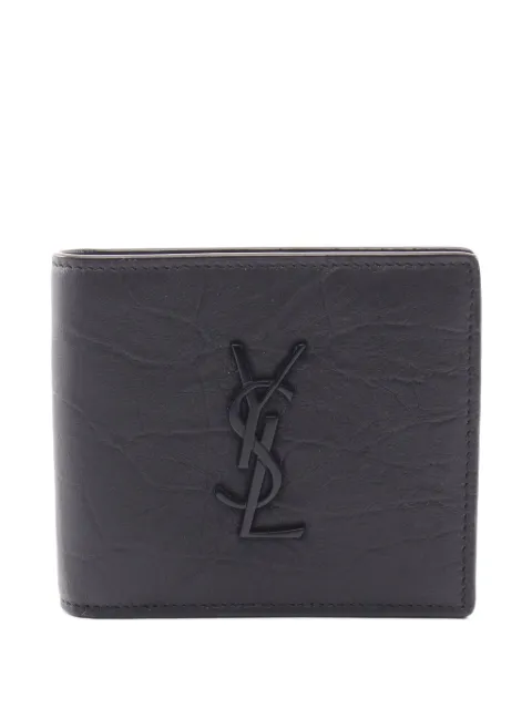 Saint Laurent Pre-Owned 2020s Monogram crocodile-effect wallet