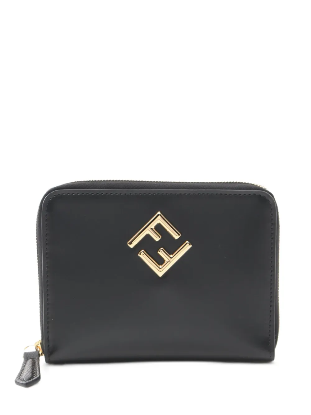 Fendi Pre-Owned 2020s FF Diamond leather wallet - Nero