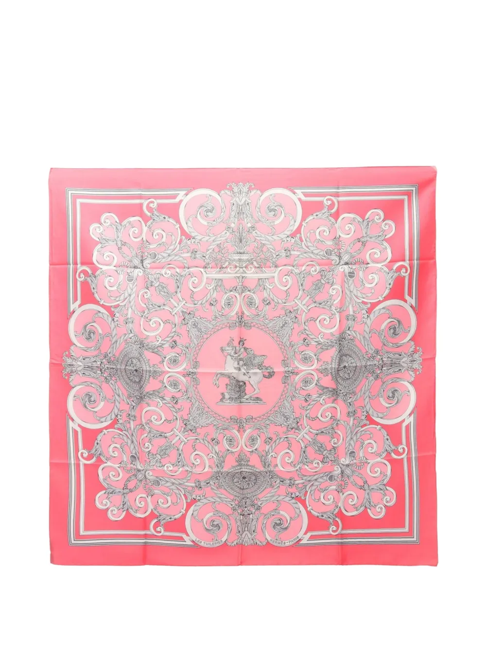 Hermès Pre-Owned 2010s Les Tuileries silk scarf - Rosa