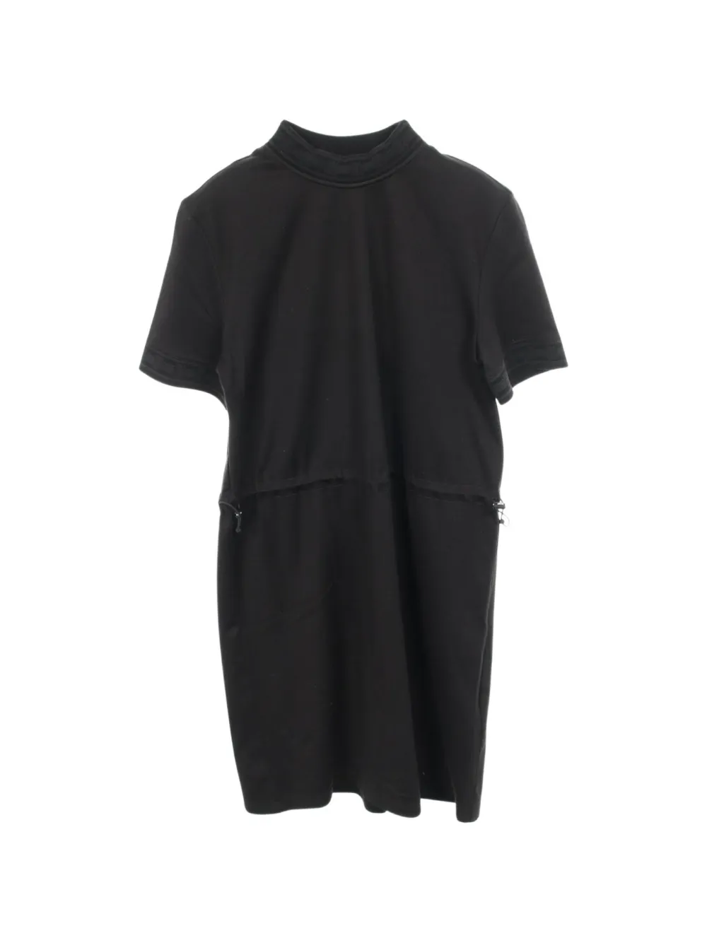 Hermès Pre-Owned robe mi-longue à manches courtes (années 2010) - Noir Hermès Pre-Owned robe mi-longue à manches courtes (années 2010) - Noir
