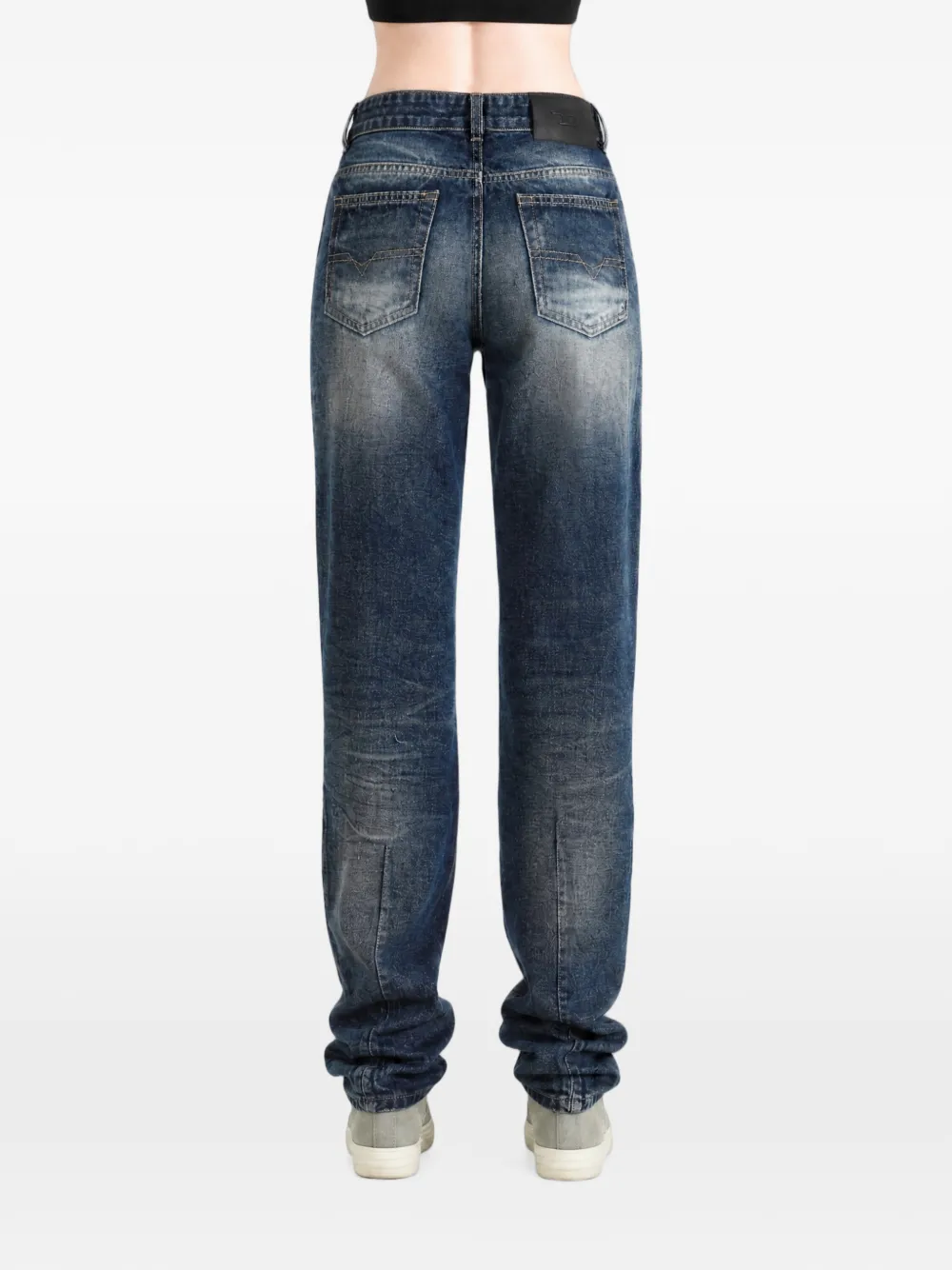 Diesel Jeans met vervaagd effect Blauw