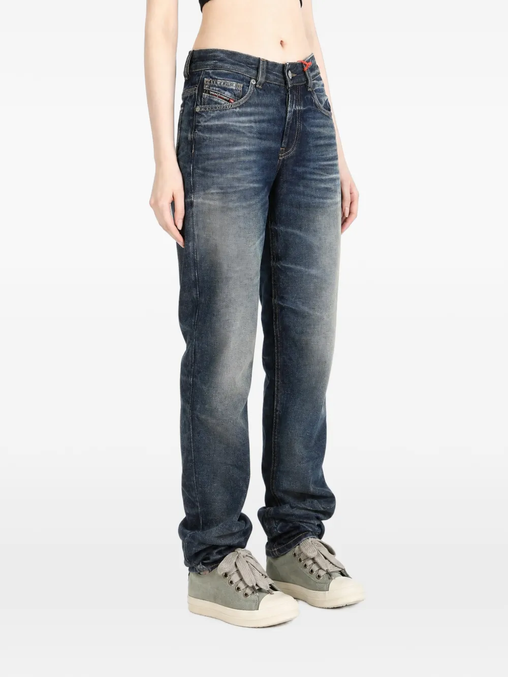 Diesel Jeans met vervaagd effect Blauw