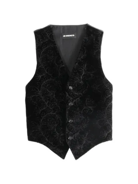 Ann Demeulemeester floral-jacquard waistcoat