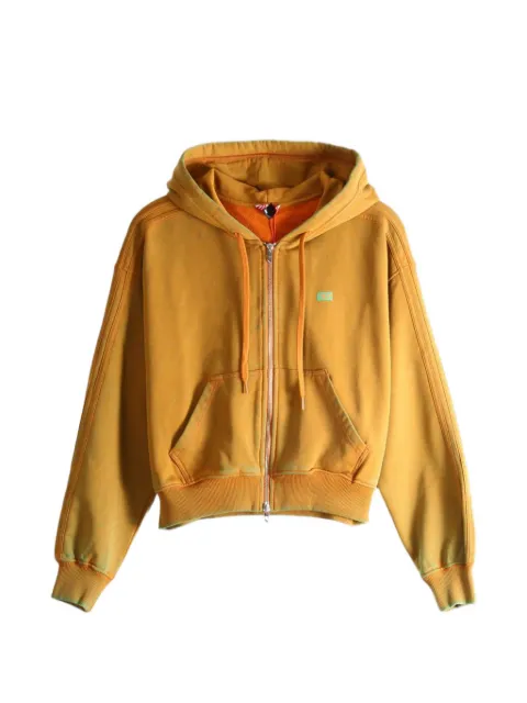Diesel faded-effect zip-up hoodie