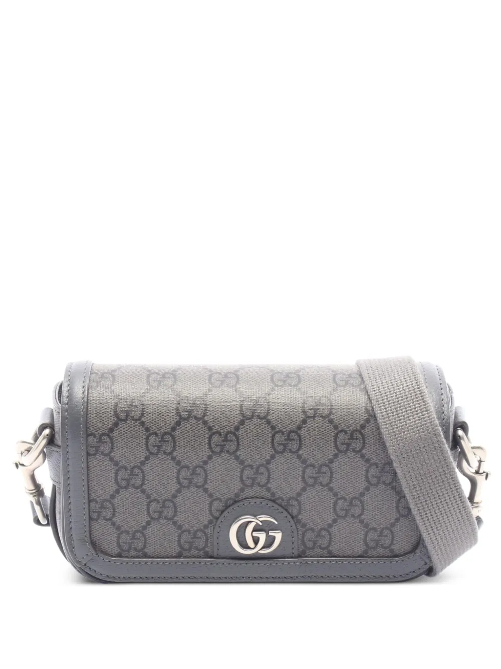 Gucci Pre-Owned 2010s mini Ophidia Super GG Supreme messenger bag - Grigio