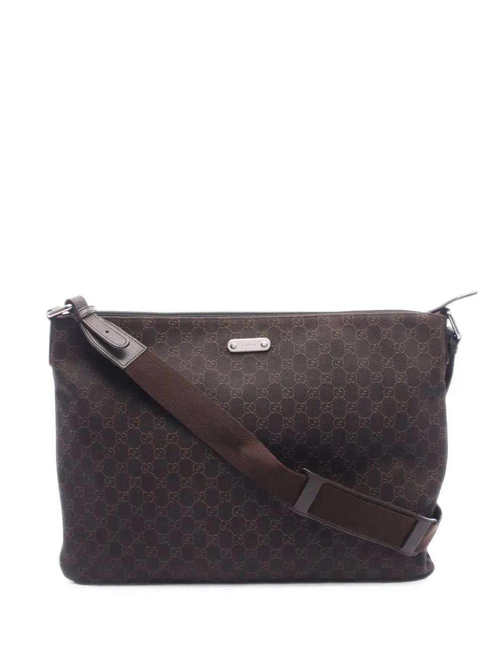 Gucci Pre-Owned 2000s GG-pattern messenger bag - Marrone