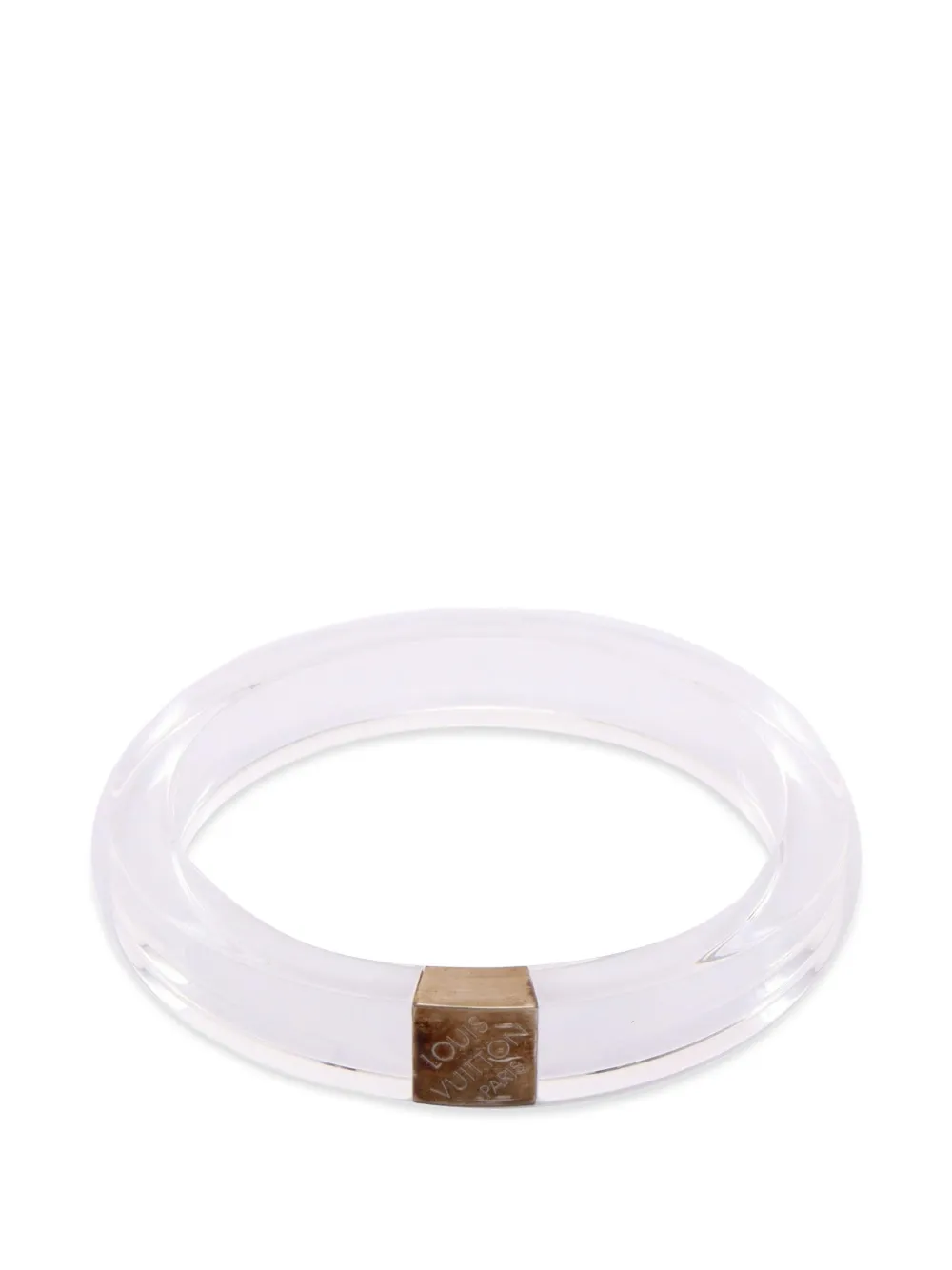 Louis Vuitton Pre-Owned bracelet Nightclubber PM à logo gravé (années 2010) - Blanc