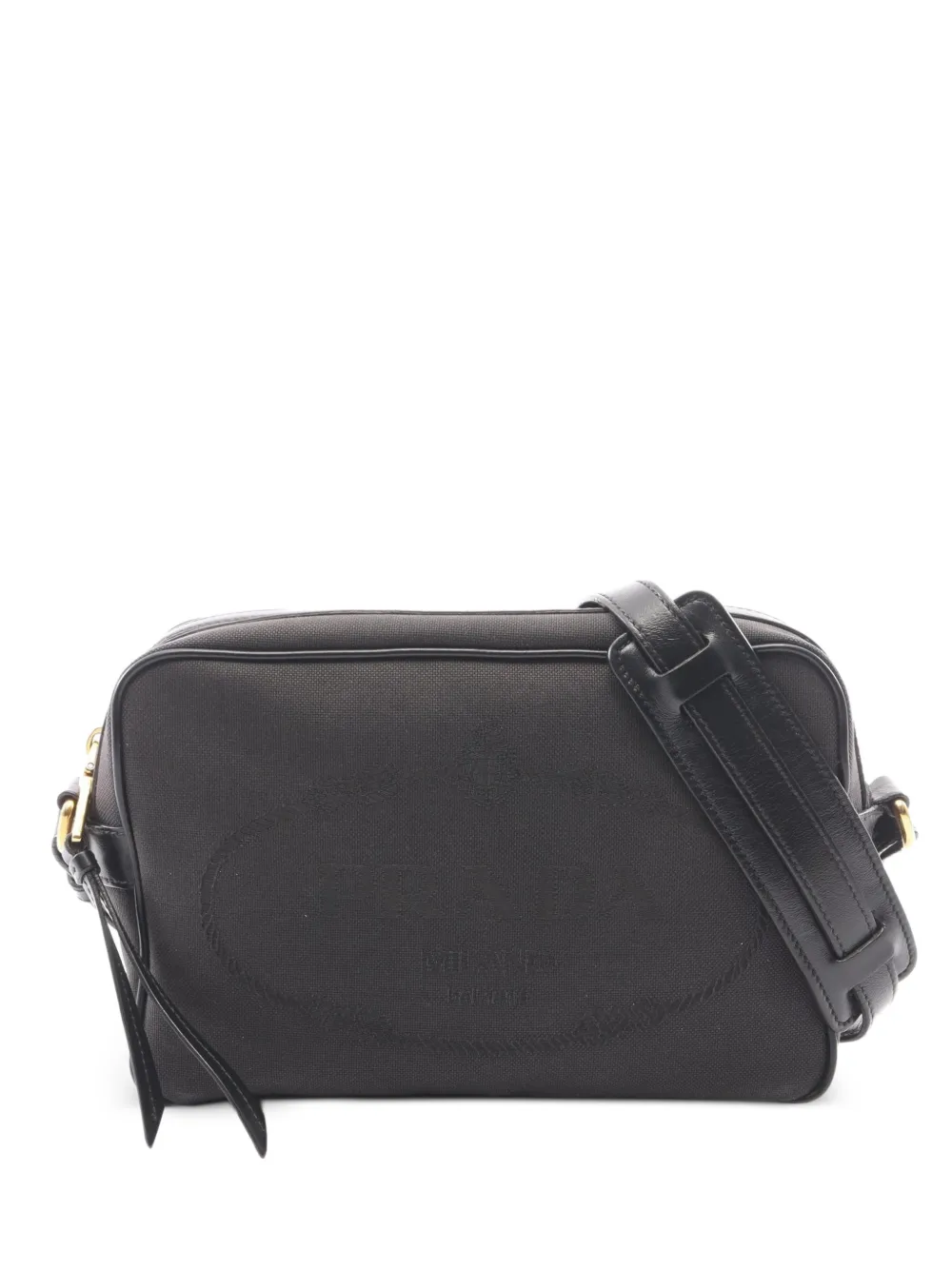 Prada Pre-Owned 2000s logo jacquard shoulder bag - Nero