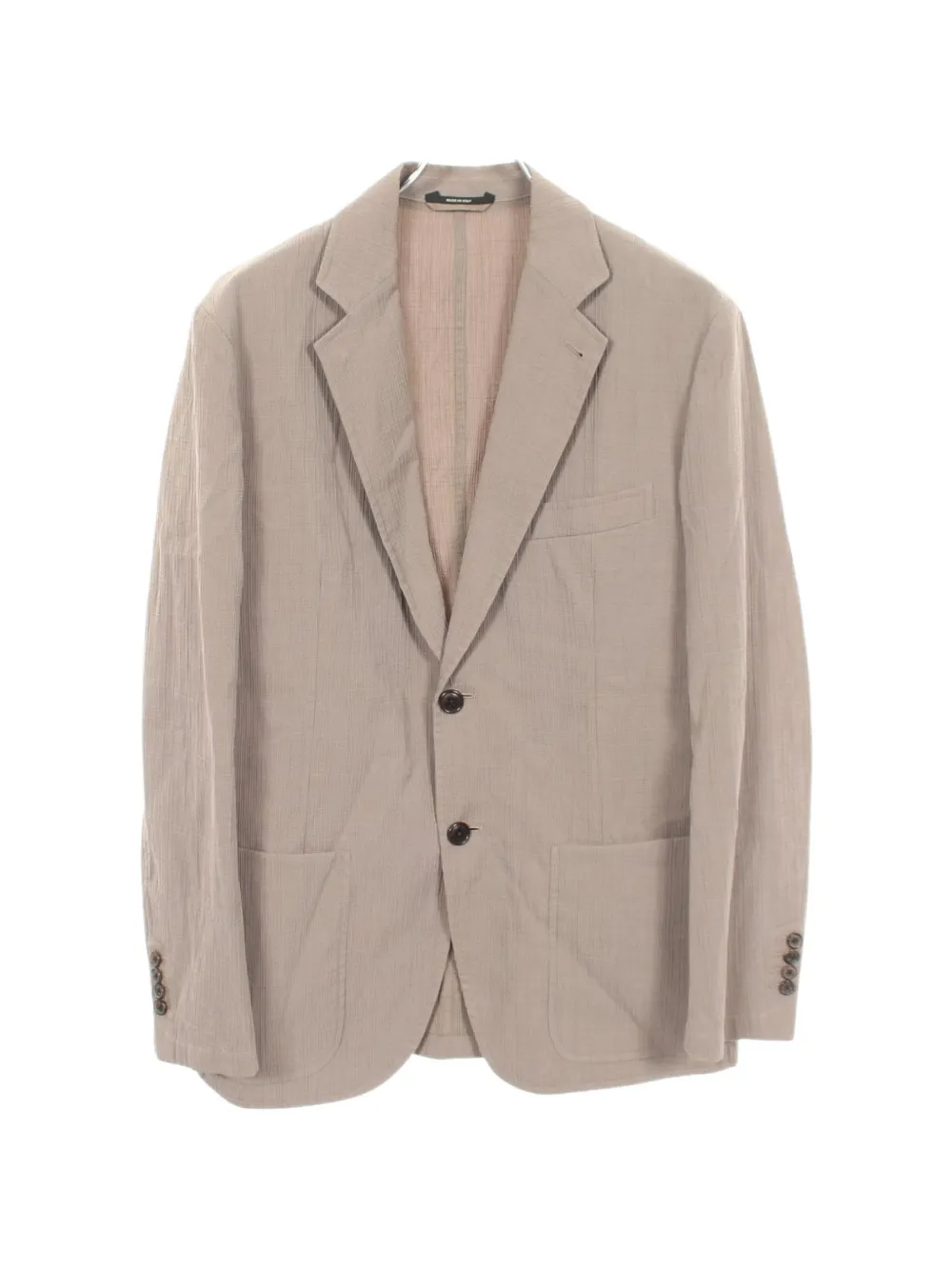 Hermès Pre-Owned 1990-2000s Seersucker button-up jacket - Toni neutri