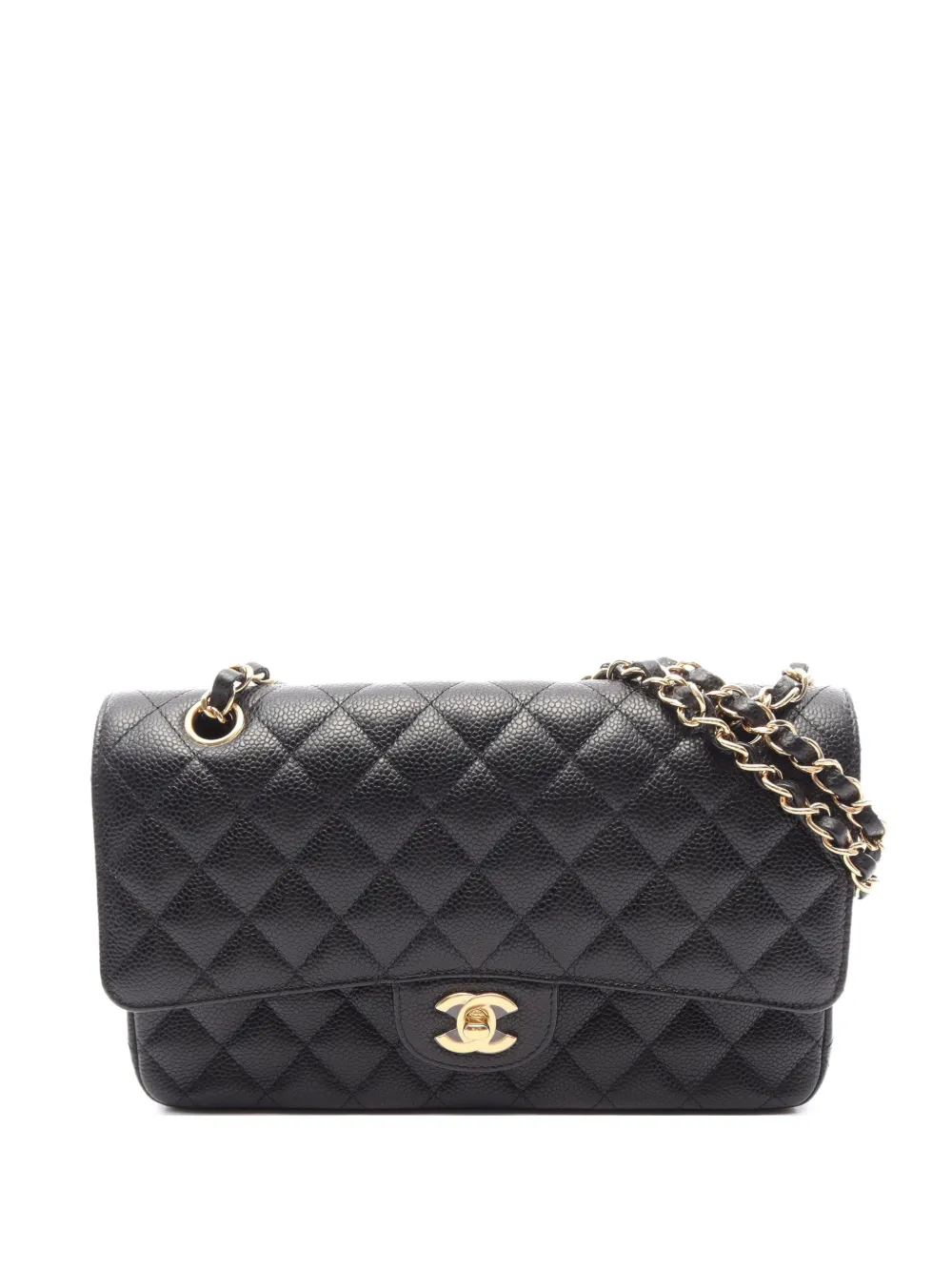 CHANEL Pre-Owned 2019 Matelassé Caviar leather shoulder bag - Nero