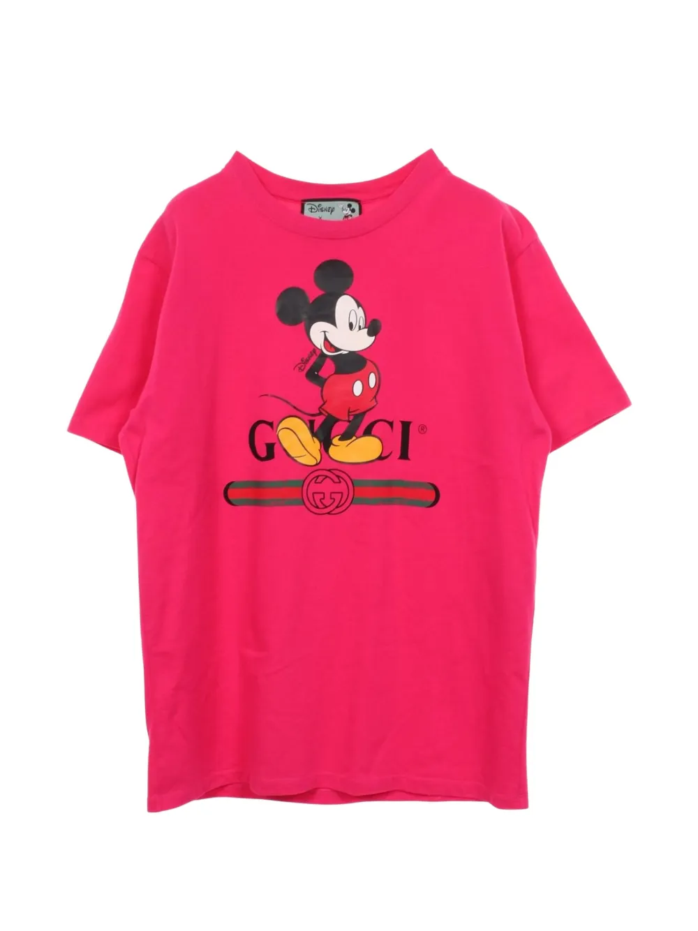 Gucci Pre-Owned x Disney 2010s Mickey Mouse logo-print T-shirt - Rosa
