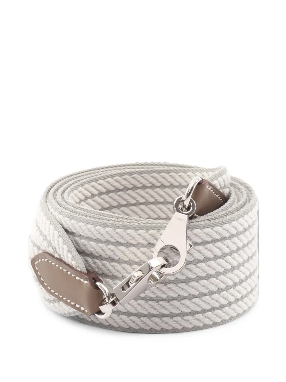 Hermès Pre-Owned 2010s tufted Swift shoulder strap - Bianco