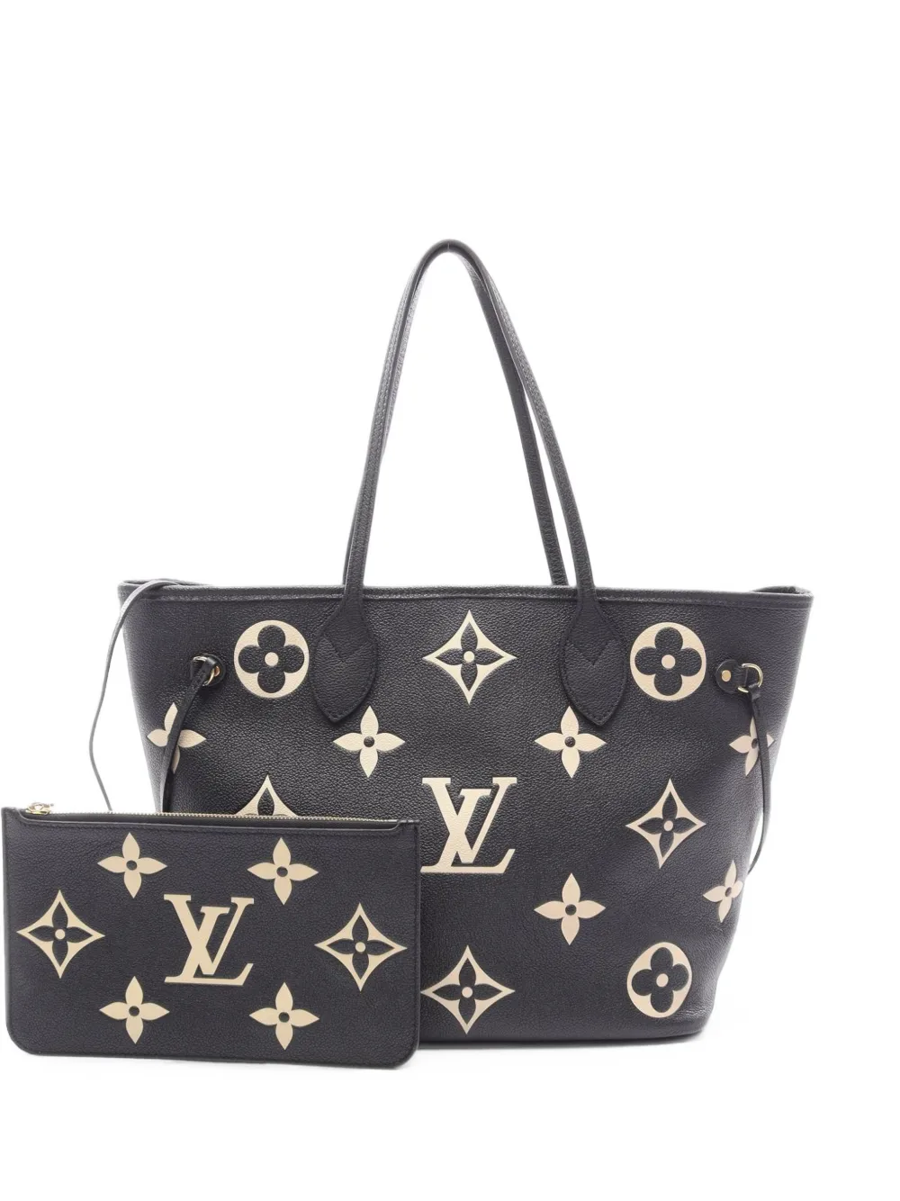 Louis Vuitton Monogram Empreinte Neverfull Mm Tote Bag In Black