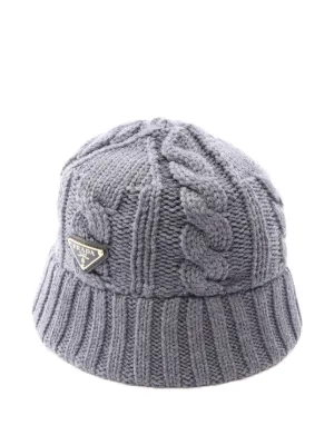 Prada Pre-Owned クロシェ ベレー帽 | グレー | FARFETCH JP