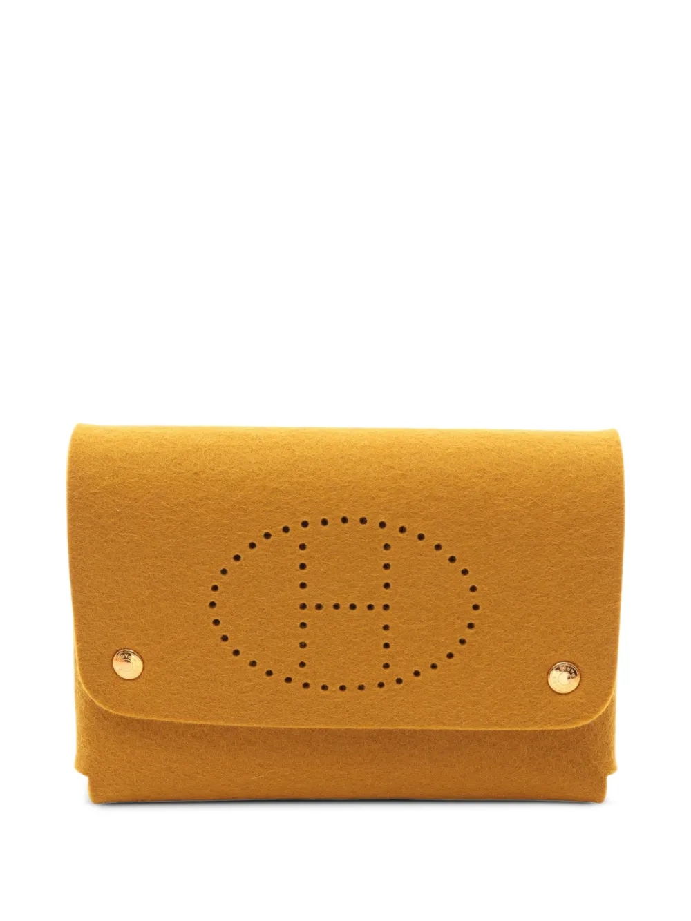 Hermès Pre-Owned 2010s GM Étui Cartes card holder - Giallo