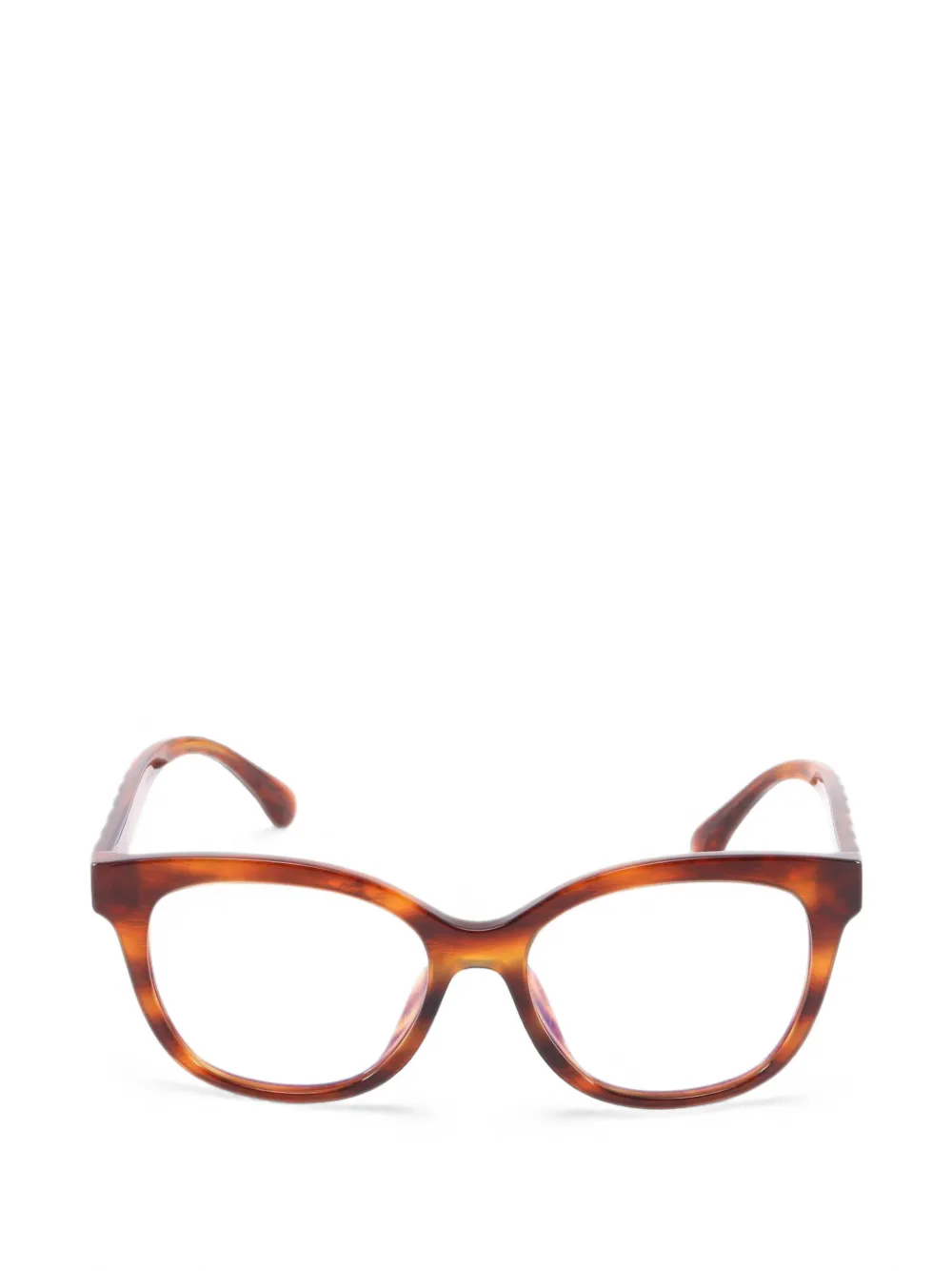 CHANEL Pre-Owned 2021 CC Coco Mark Wellington glasses - Marrone