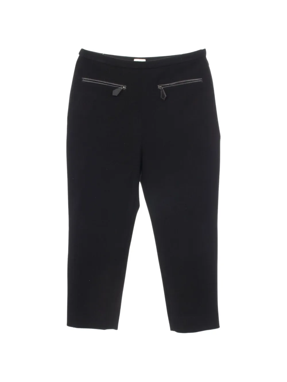 Hermès Pre-Owned 2010s Sabrina zip-pocket trousers - Nero